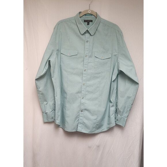 Banana Republic Mens Slim Fit Button Up Long Sleeve Shirt Size XL Mint Green - Picture 3 of 7